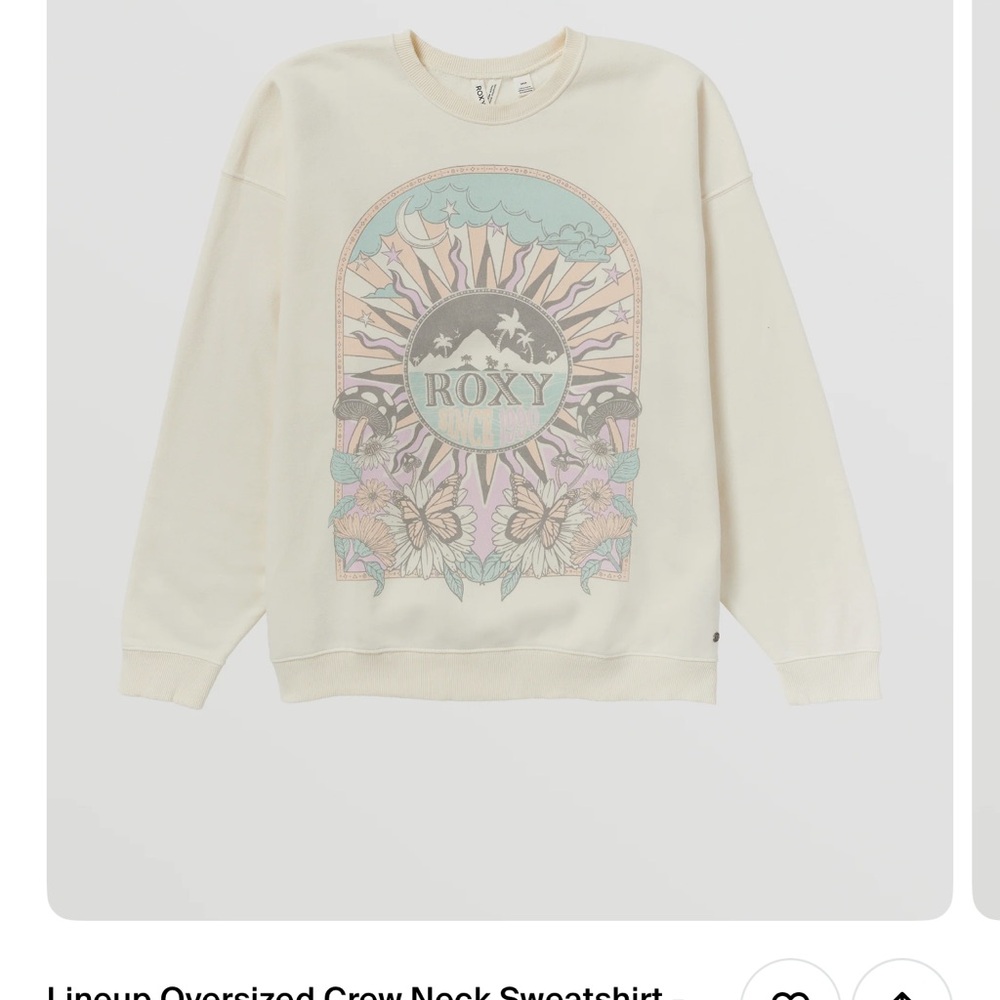 ROXY oversized crew neck - Picture 1 of 3